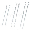 DICOSMETIC 6Pcs 3 Styles Nickel Galvanizing Quick & Easy Drawstring Threader Tool TOOL-DC0001-09-1