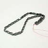 Magnetic Synthetic Hematite Beads Strands G-E079-1-2
