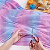 Rainbow Color Polyester Mesh Fabric DIY-WH0504-162A-3