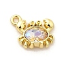 Alloy Rhinestone Pendants PALLOY-D330-02G-01B-1