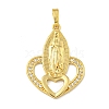 Brass Micro Pave Cubic Zirconia Pendants KK-I714-03G-1