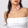 European and American Fashion Retro French Floral Choker Necklace with Tassel Tie Neck Chain for Women. ST7288617-1