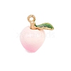 Fruit Alloy Enamel Pendants ENAM-P264-02D-G-4