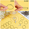 DICOSMETIC 60Pcs 316L Surgical Stainless Steel Hoop Earring Findings STAS-DC0010-95-4