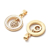 Brass Micro Pave Cubic Zirconia Pendants KK-L222-014G-2