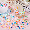 SUNNYCLUE 800Pcs 8 Colors Opaque Plastic Beads KY-SC0001-87-4