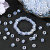 500Pcs UV Plating Acrylic Beads OACR-SP0001-85B-5