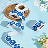 Coated Paper Self-adhesive Stickers AJEW-WH0816-175G-1