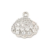 Rack Plating Brass Micro Pave Clear Cubic Zirconia Charms KK-P277-10P-1