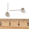 Brass Stud Earring Findings KK-G518-01P-4