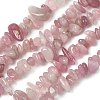 Chip Natural Madagascar Rose Quartz Bead Strands X-G-M344-50A-2