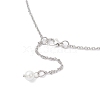Handmade Glass Beaded Prince with Crown Pendant 304 Stainless Steel Cable Necklaces for Women NJEW-JN05447-02-5