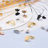  Jewelry 40Pcs 20 Style 304 Stainless Steel Stud Earring Findings STAS-PJ0001-23-17