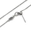 304 Stainless Steel Link Chain Necklaces NJEW-H042-03P-2