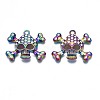 Rack Plating Rainbow Color Alloy Pendants PALLOY-N163-058A-2