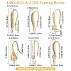 24Pcs 6 Style Brass Micro Pave Clear Cubic Zirconia Earring Hooks KK-BBC0002-11-2