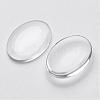 Clear Domed Glass Cabochons for Making Pendants X-GGLA-G011-2