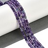 Natural Purple Fluorite Beads Strands G-P553-E02-02-2