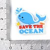 Whale Food Grade Silicone Focal Beads SIL-Q030-17A-3