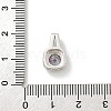 925 Sterling Silver Micro Pave Clear Cubic Zirconia Charms STER-U008-02P-02-3