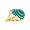 Rack Plating Brass Enamel Pendants KK-P269-09G-3