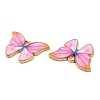 Light Gold Tone Alloy Enamel Pendants ENAM-M059-05KCG-02-2