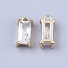 Transparent Glass Charms GLAA-T007-13H-2
