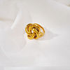 Geometric Spiral 304 Stainless Steel Rings PQ1918-4-4
