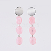 Acrylic Imitation Gemstone Dangle Earrings EJEW-JE03598-2