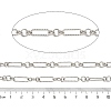 Alloy Oval Link Chains LCHA-L002-06P-2