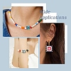 10Pcs 5 Colors Painted Glass Beads Enamel Beads LAMP-YW0001-95-6