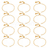  12Pcs Brass Box Chain Bracelet KK-NB0002-62-1