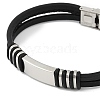 Unisex Casual Style Leather Cord Bracelets BJEW-L373-02P-1-2