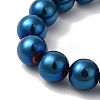 Electroplated Synthetic Magnetic Hematite Beads Strands G-I364-K01-01-3