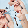 2Pcs Iron and PVC and Acrylic Alligator Memo Clips FIND-SC0011-25B-3