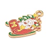Christmas Theme Alloy Enamel Pendants ENAM-I060-01D-2