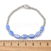 304 Stainless Steel Beads Stretch Breacelets for Women BJEW-M054-01P-02-3