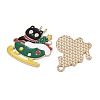 Christmas Alloy Enamel Pendants ENAM-G234-01A-3