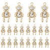 CHGCRAFT 20Pcs Rack Plating Alloy Pendants FIND-CA0004-41-1