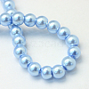 Baking Painted Pearlized Glass Pearl Round Bead Strands HY-Q003-6mm-24-4