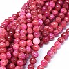 Natural Dyed Jade Beads Strands G-F601-A19-1