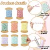 8 Rolls 8 Colors 10M Two Tone Cotton Cords OCOR-CJ0004-14-3