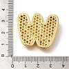 Brass Cubic Zirconia Pendants KK-M295-13G-W-3