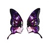 Epoxy Resin Butterfly Wings with Lady Face Cabochons RESI-N045-05A-1