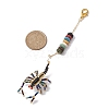 Scorpion Glass Seed Beads Pendant Decoration HJEW-MZ00121-01-3