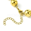 Ion Plating(IP) 304 Stainless Steel Bead Necklaces for Men Women NJEW-C053-05C-G-3