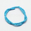 Dyed Synthetic Turquoise Beads Strands G-P083-6mm-83J-2