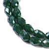 Opaque Solid Color Electroplate Glass Beads Strands EGLA-N013-P8mm-B04-3