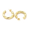 Brass Stud Earrings EJEW-M260-01G-2