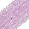 Transparent Crackle Glass Beads Strands GLAA-NH0001-04H-1